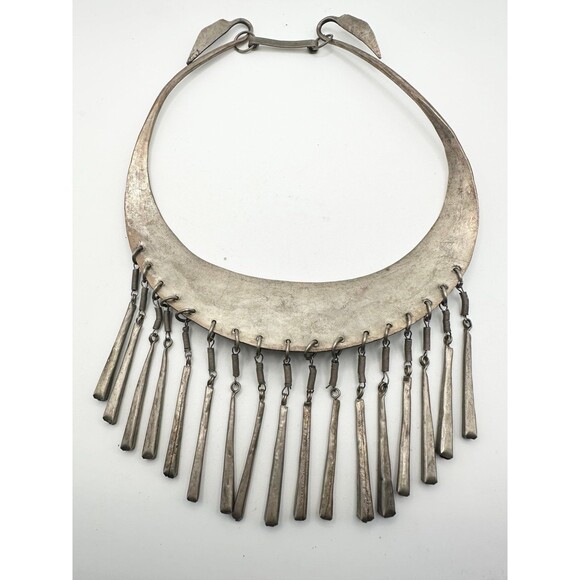 Thailand Hill tribe collar bib choker necklace - Picture 6 of 7